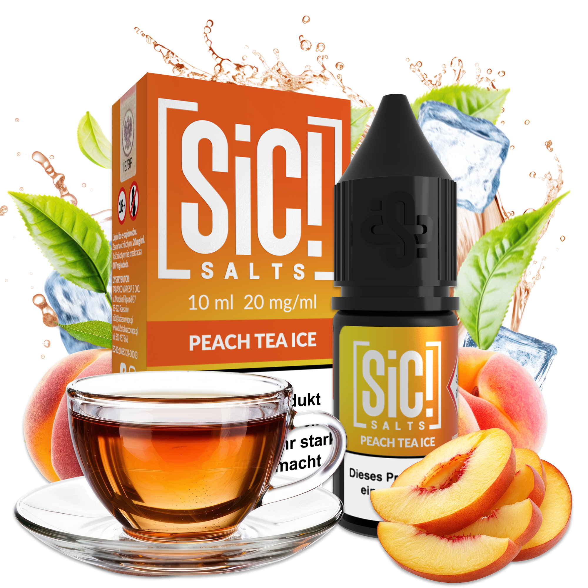 SIC! Salts Liquid - Peach Tea Ice
