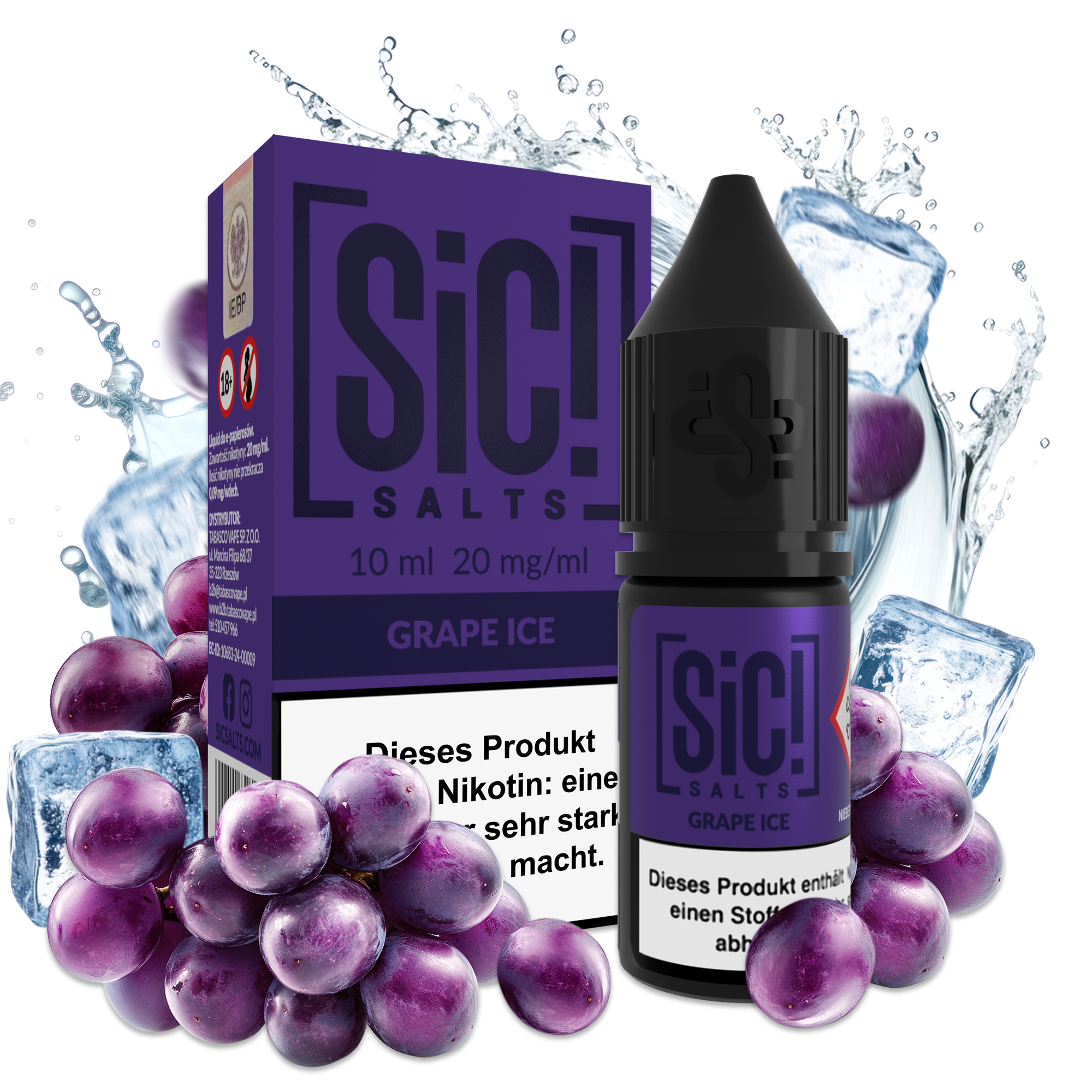 SIC! Salts Liquid - Grape Ice