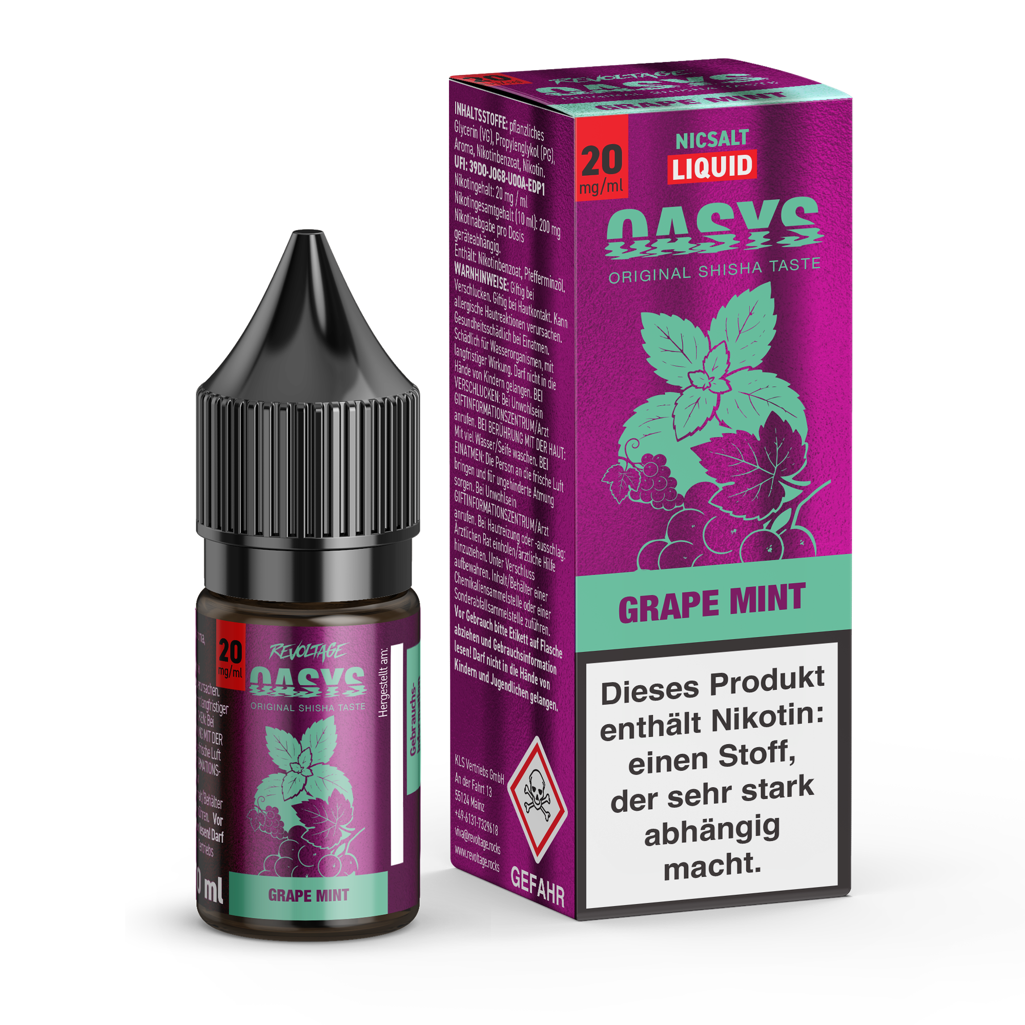Revoltage OASYS E-Liquid - Grape Mint