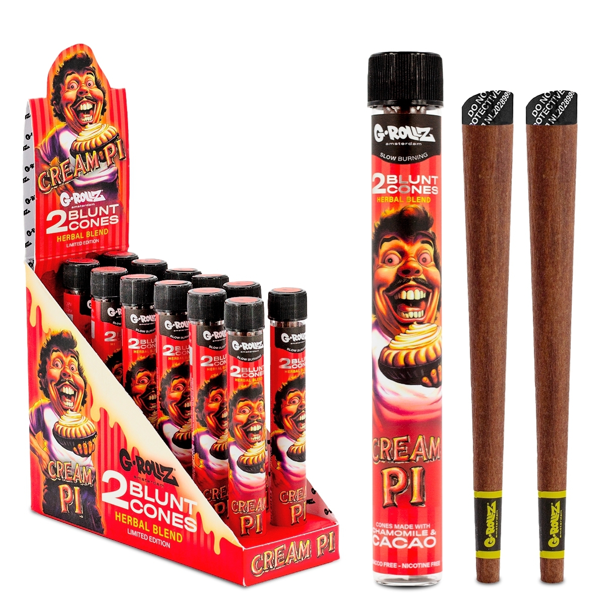 G-Rollz - Cream Pi - Terpene Infused Cones - 12er Display