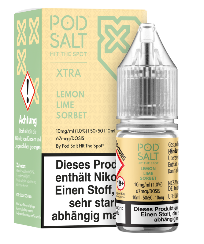 Pod Salt Xtra - Lemon Lime Sorbet