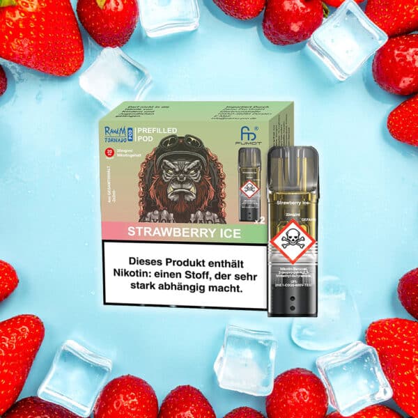 RandM Tornado Pods - Strawberry Ice 2er Pack