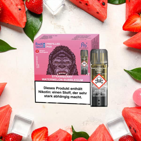 RandM Tornado Pods - Strawberry Watermelon Bubblegum 2er Pack