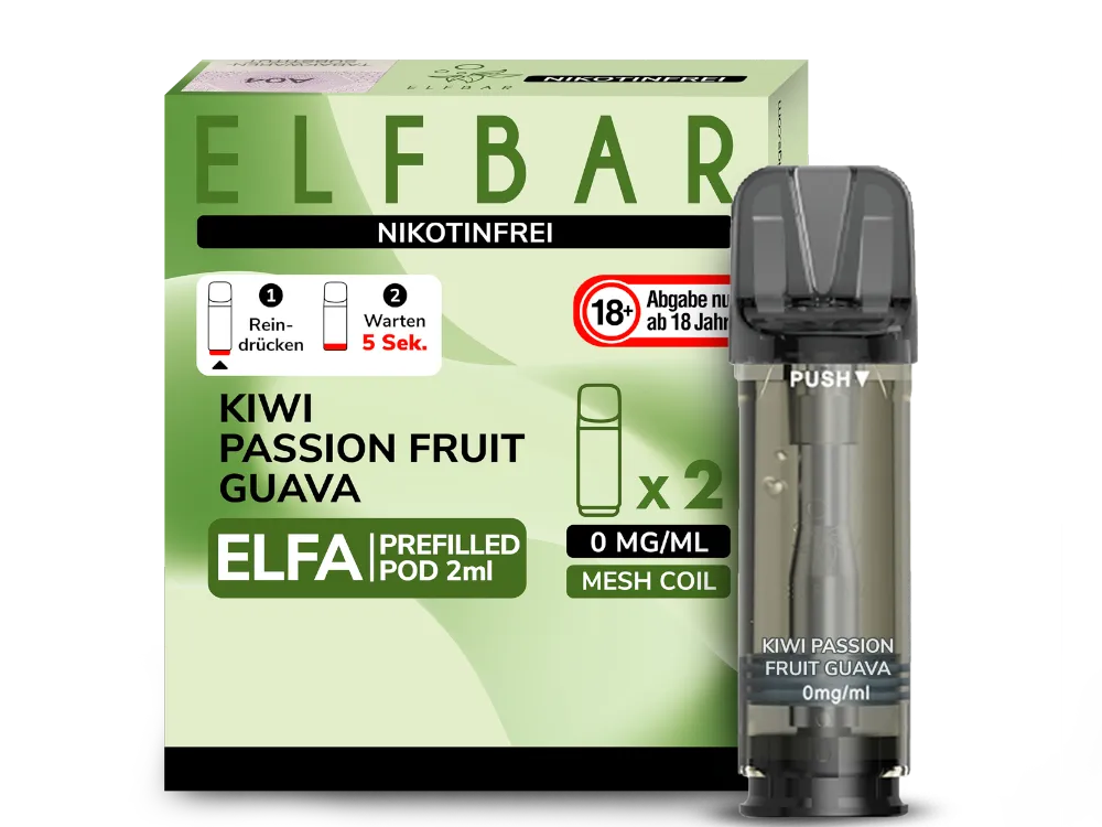 Elfa Pod - Kiwi Passion Fruit Guave (NIKOTINFREI)