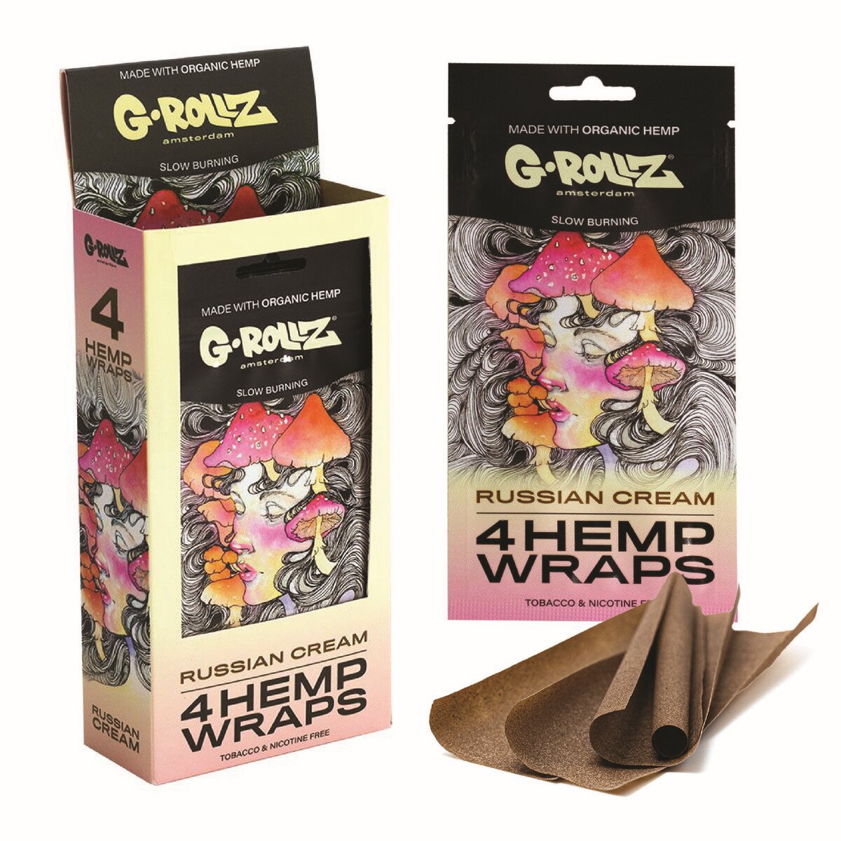 G-Rollz - Russian Cream - Hemp Wraps - 15er Display