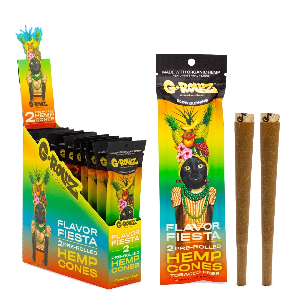 G-Rollz - Flavor Fiesta - Terpene Infused Cones (Bag) - 12er Display