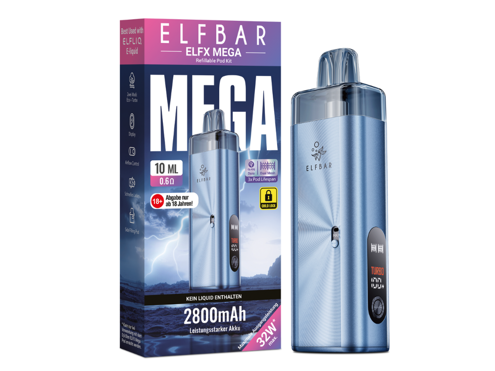 Elfbar Elfx Mega - Cyan