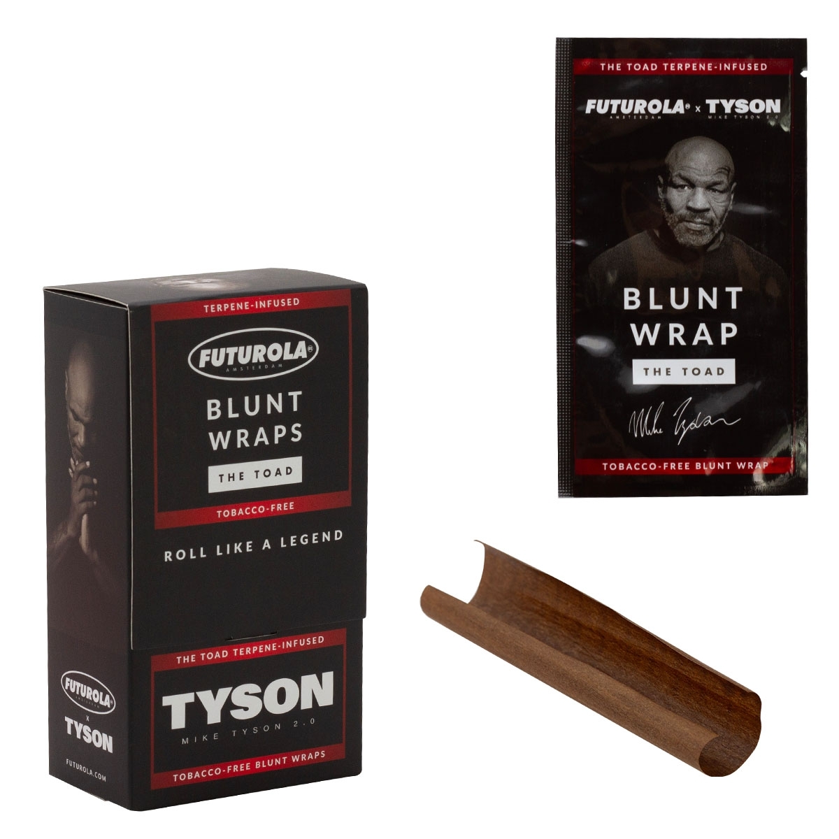 Futurola - Tyson 2.0 - Terpene-Infused Blunt Wraps - 25er Display