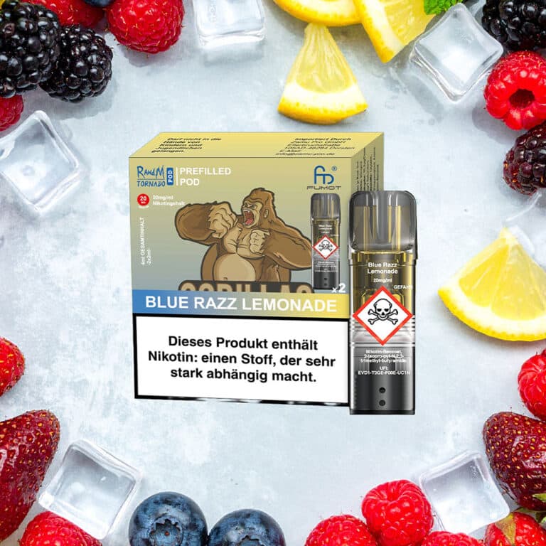 RandM Tornado Pods - Blue Razz Lemonade 2er Pack