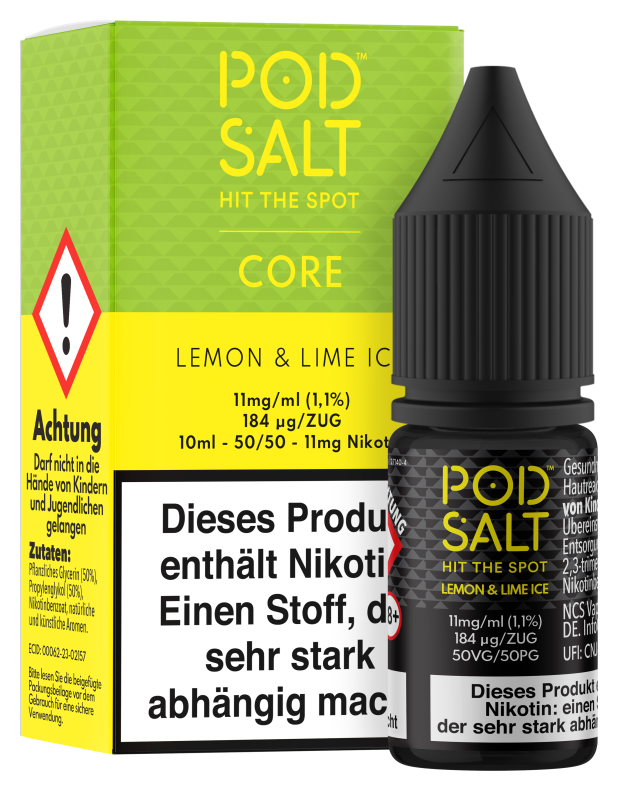 Pod Salt Core - Lemon & Lime Ice