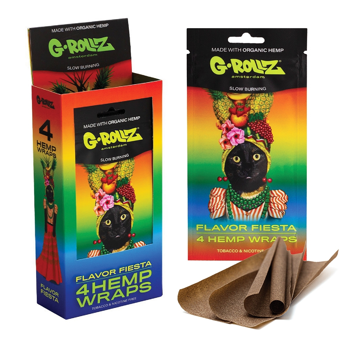 G-Rollz - Flavor Fiesta - Hemp Wraps - 15er Display