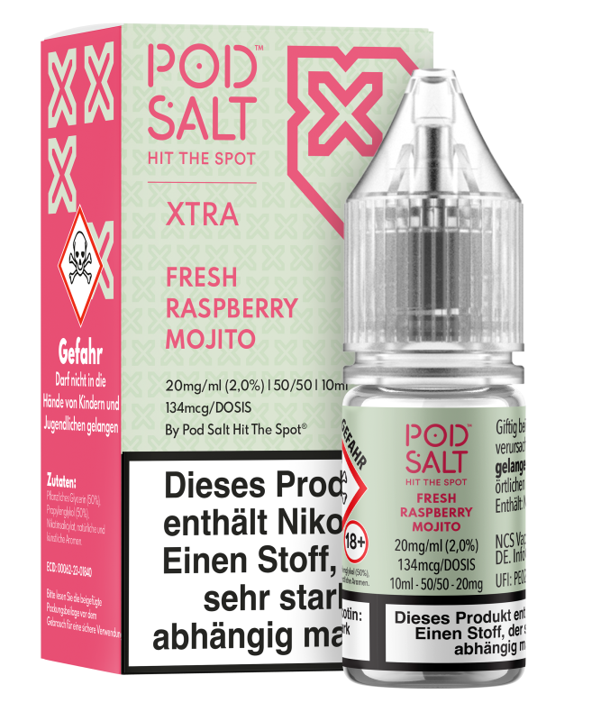 Pod Salt Xtra - Fresh Raspberry Mojito