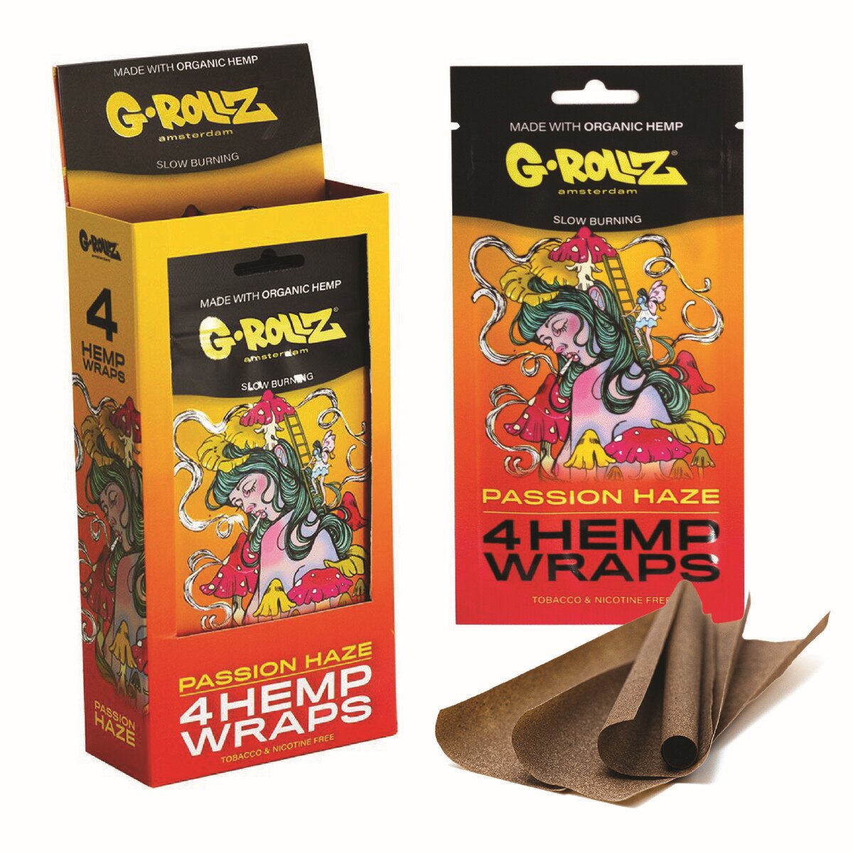 G-Rollz - Passion Haze - Hemp Wraps - 15er Display