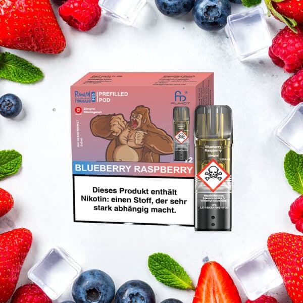 RandM Tornado Pods - Blueberry Raspberry 2er Pack
